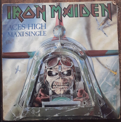Lp Vinil (vg/+) Iron Maiden Aces High Maxi Single Ed Br 1985