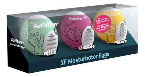 Masturbador Huevo Realista Juguete Sexshop 3 Piezas