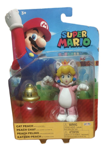 Súper Mario Bros Princesa Peach Cat Peach Figura Súper Mario