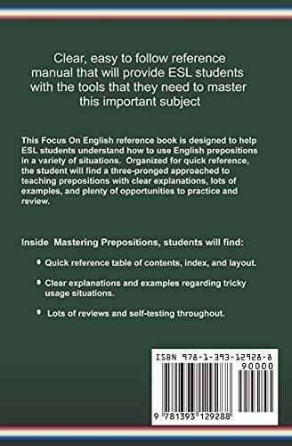 Beyond Prepositions For Esl Learners - Mastering..., de Celentano, Tho. Editorial Draft2 en inglés
