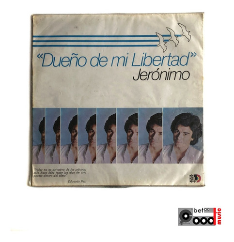 Vinilo Lp Jerónimo - Dueño De Mi Libertad / Muy Bueno