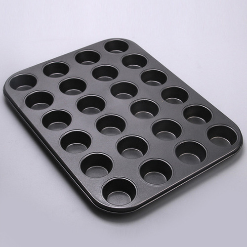 Charola Hornear Antiadherente Mini Panquesitos Cupcakes 24pz