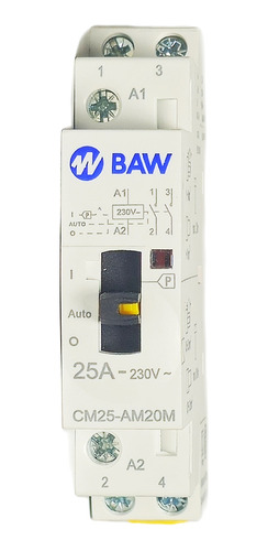 Contactor Baw Modular Bipolar 25amp - 230v Cm25- Am20m