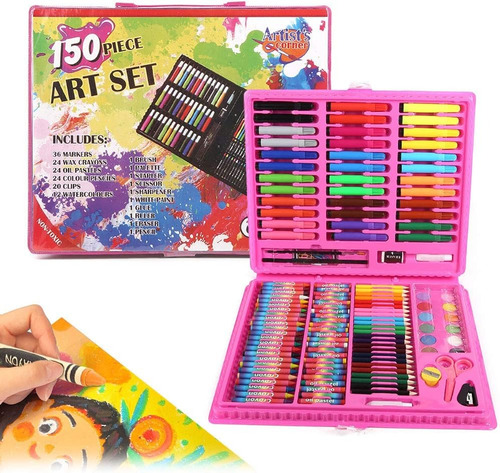 Juego De Pintura Infantil Colores Lápices Kit Dibujo 150pcs