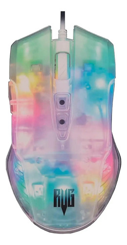 Mouse Gamer Transparente 3600 Dpi Led Rgb Revenger - Mo-tgr0