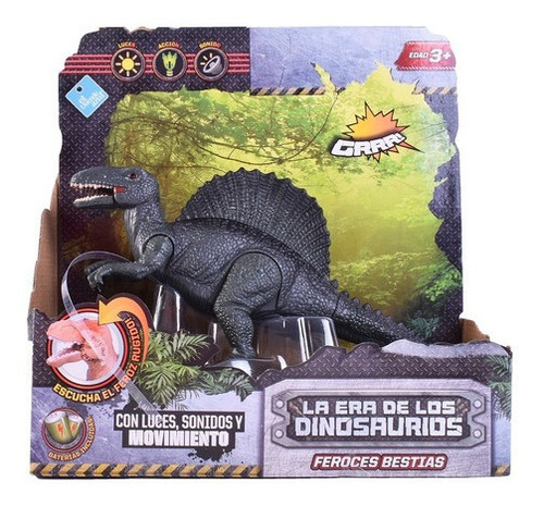 Dinosaurio Con Luz Y Sonido 20 Cm El Duende Azul 7310