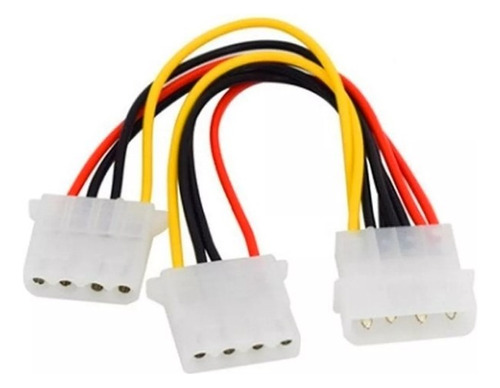 Puntotecno - Pack X 2 Cable Poder Molex Tipo Y 1m A 2h