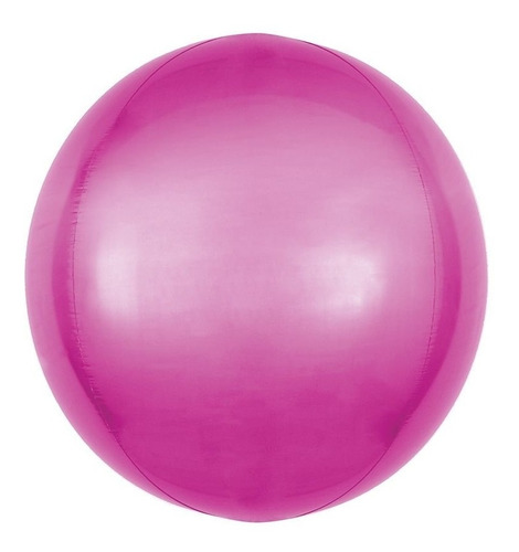 Balão Bolha Bubble Metalizado Pink 45cm/18 Polegadas