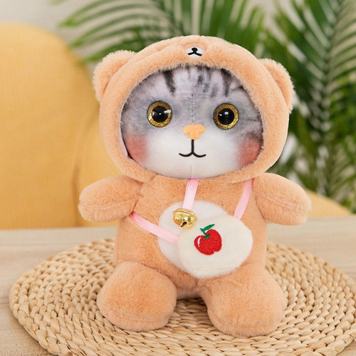 Muñeca De Peluche Con Forma De Gato, Bonita Campana, Suave Y