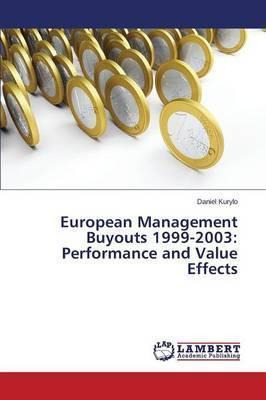 Libro European Management Buyouts 1999-2003 : Performance...
