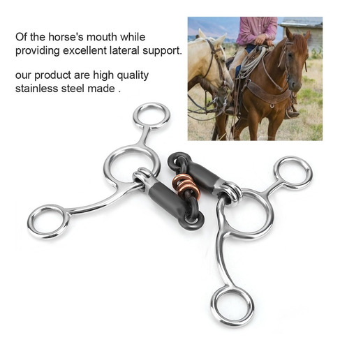 Mordaza De Mejilla Completa Horse Chew Broca De Acero Inoxid