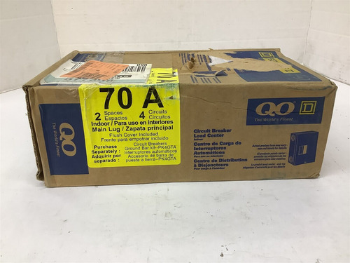 Square D Qo24l70fcp Circuit Breaker Load Center 70 Amp 1 Ccf (Reacondicionado)