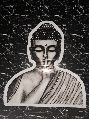 Calcomanía Buda Siddarhtha Gautama Sticker Pared 54x50cm