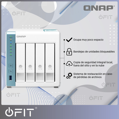 Imagen 4 de 10 de Almacenamiento Nas Storage 4 Bahías Qnap Ts-431k