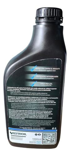 Aceite Refrioil 1l Para Bomba De Vacío Todas Marcas