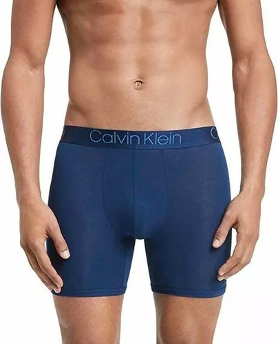 Boxer Brief Calvin Klein Ultra Soft Color Azul 100% Original