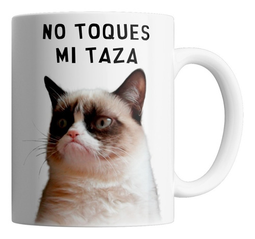 Taza De Ceramica Grumpy Cat - No Toques Mi Taza (colores)