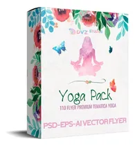 Comprar 110 Flyer Psd Vector Yoga Verticales, Photoshop