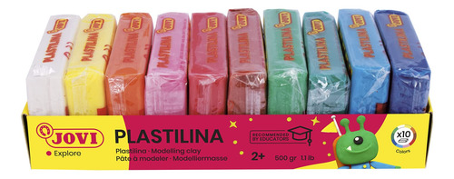 Plastilina Reutilizable En 10 Colores Para Manualidades Varios Colores