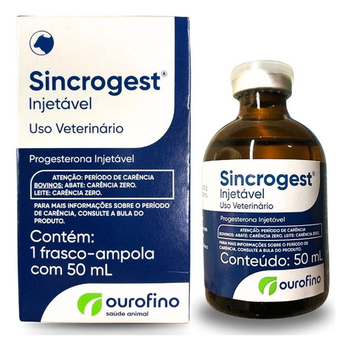 Sincrogest Progesterona 50 Ml Injetável - Ouro Fino