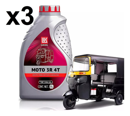 R2011 Lukoil Moto 3r 4t Sae 20w-50 Aceite De Motor P Trimoto