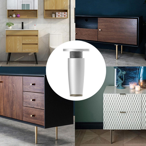 4 Juego De Patas De Muebles Modernos Compatible Con Mesas