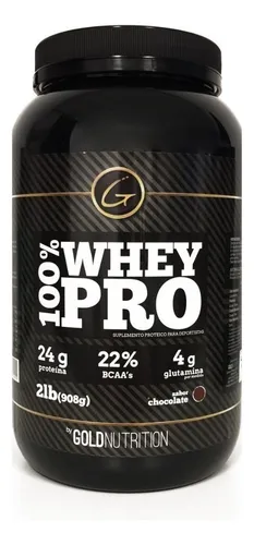 Suplemento en polvo Gold Nutrition Proteínas sabor chocolate x 908g