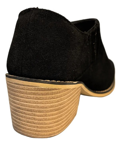 Botin Vaquero Mujer Tacon Madera Grueso