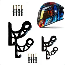 Comprar Kit 04 Suportes Pendurar Capacete Acessório De Parede Fixo