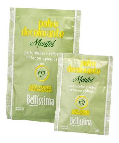  Polvo Decolorante Bellissima Mentol 20grs