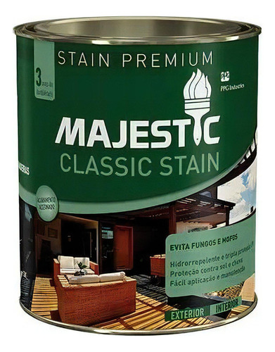 Stain Classic Majestic 900ml Renner Cor Nogueira