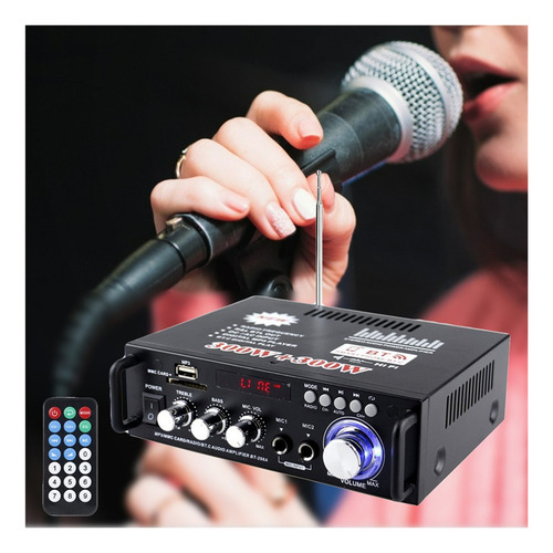 Mini Amplificador De Potencia De Audio Bluetooth De 600 W,