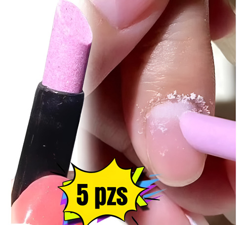 5 Unidades, Bolígrafo Pulidor, Pulidor, Lápiz De Manicura, Negro /purpura Bolígrafo
