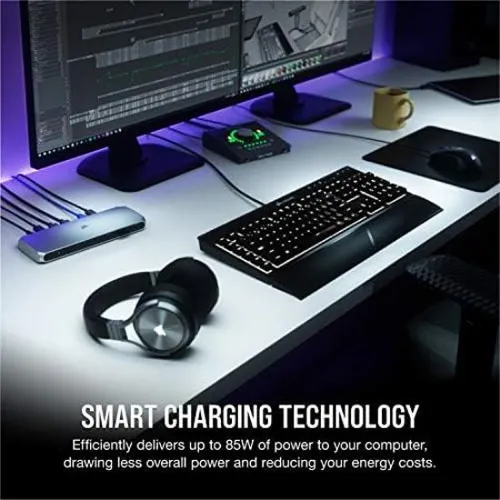 Corsair Tbt100 Thunderbolt 3 Dock: Carga De 85 W, Soporte D