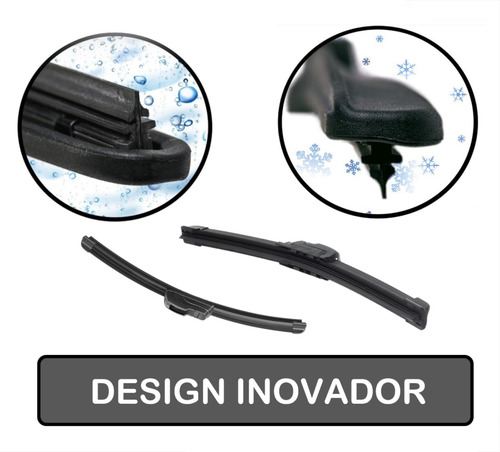 Palheta Limpador Parabrisa Silicone Chuva Captur 2017 A 2023