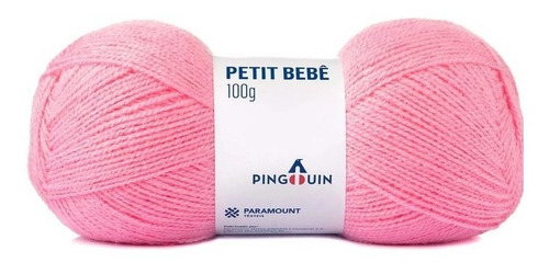 Lã Petit Bebê Pingouin 100g - Tricô E Crochê Cor 9398 - Rose Baby