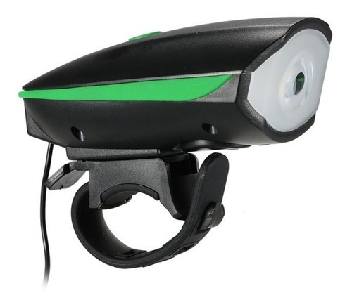Farol Led Bike Recarregavel Com Buzina Sinalizador 140db Usb