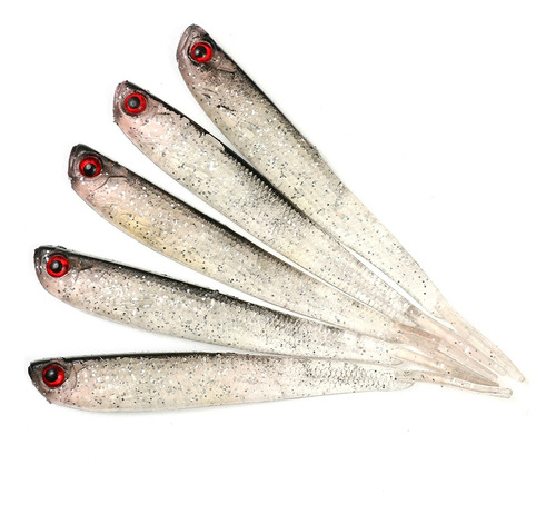 Señuelos Pesca Blandos Alevino Minnow Swimbait Carnada X 5