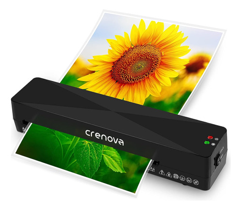 Crenova A4 Laminator Machine 4 En 1 Desktop Personal Hot & C
