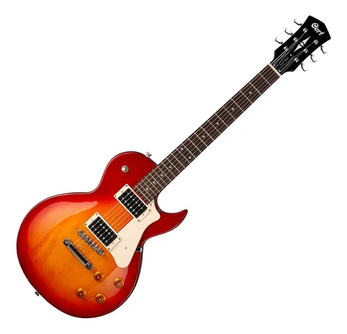 Guitarra eléctrica Cort Cr Series Cr100 Cherry Red Burst