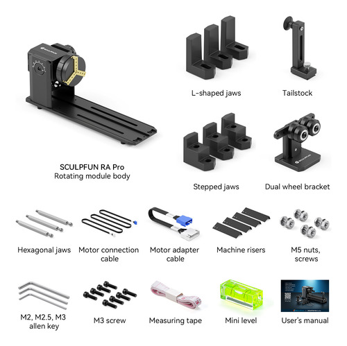 Máquina De Grabado Láser Sculpfun S30 Pro Max+ra Pro Roller