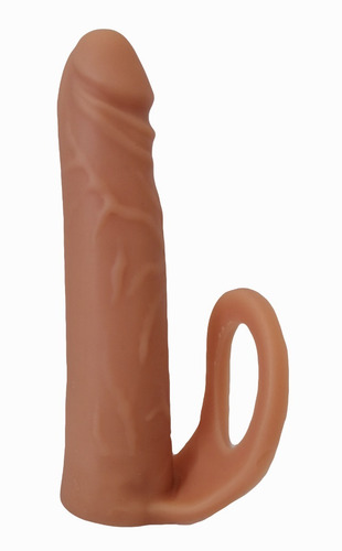 Imagen 1 de 1 de Consolador Con Anillo Para Doble Penetración 16 X 3.5 Cm.