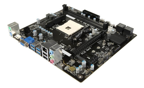 Imagen 2 de 4 de Tarjeta Madre Ecs A320m4-m3d Am4 Amd Ddr4