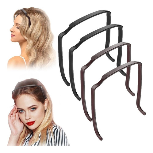 H4 Diademas Cuadradas - Diadema Invisible Para Cabello Mujer