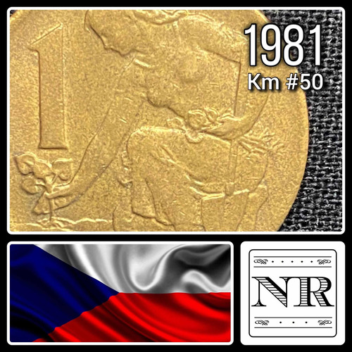 Checoslovaquia - 1 Koruna - Año 1981 - Km #50 - Escudo