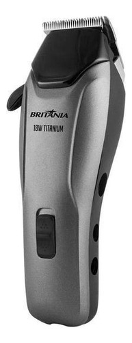 Cortador De Cabelos Britânia Bcr18t Titanium 18w Cinza 127v