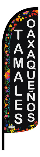 Funda Para Bandera Tamales Oaxaqueños Negra