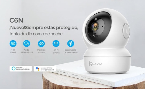 Imagen 2 de 9 de Cámara Wifi C6n De Ezviz Con Paneo E Inclinación Inteligente
