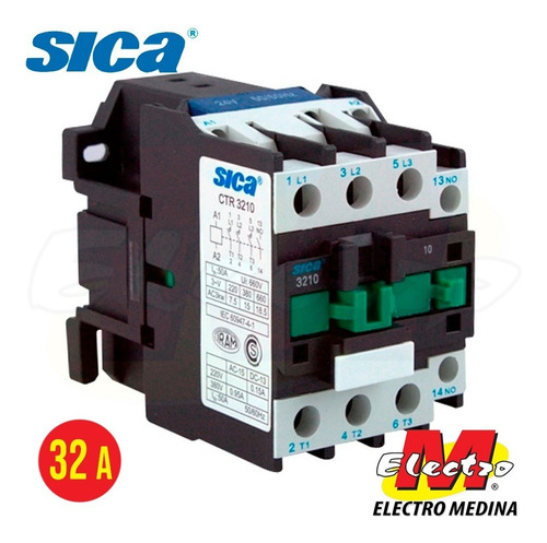 Contactor 32a 1na 220v 50hz Ctr-3210 Sica Electro Medina