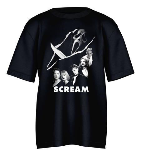 Playera Scream Horror Terror Miedo Halloween Pelicula 90s Eg